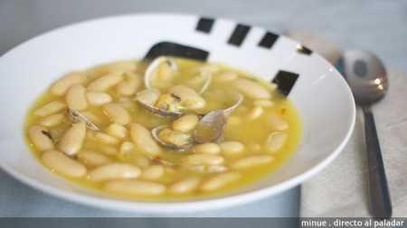 Receta de fabes con almejas