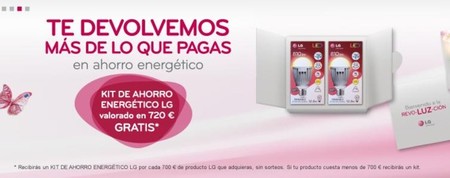 Kit de ahorro energético gratis con productos LG