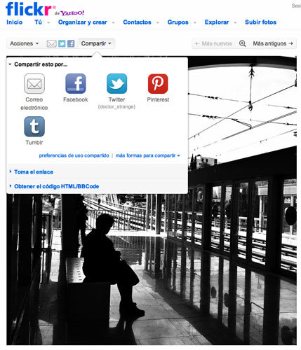 Flickr ahora se lleva bien con Pinterest