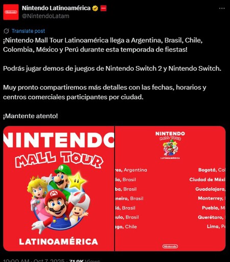 Nintendo Mall Tour Mexico 2025 Latinoamerica