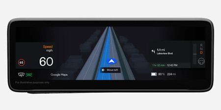 Guiado inteligente de carril en Google Built-In. imagen de Google