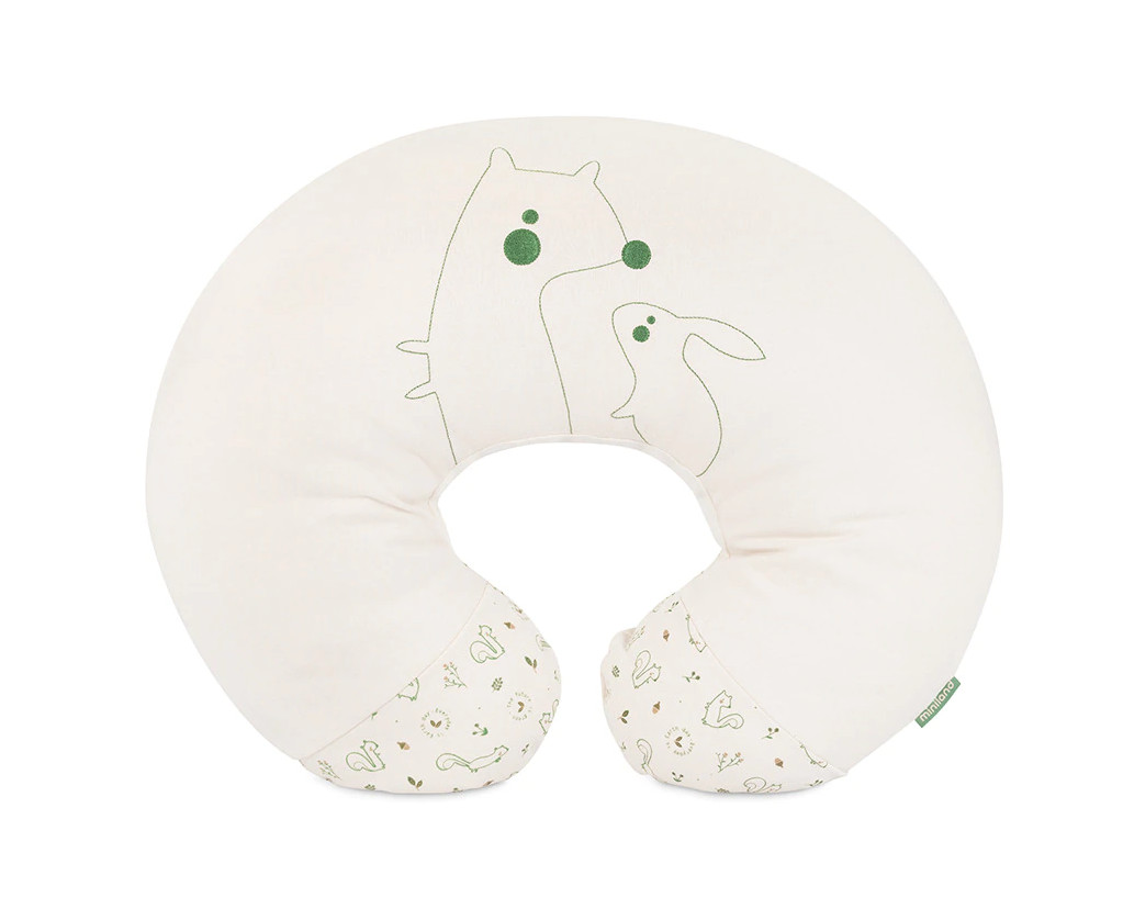 Almohada de Lactancia Miniland Naturfeeding Ardilla Eco Friendly blanco