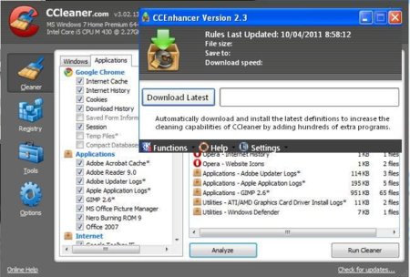 Potencia tu CCleaner con CCEnhancer añadiendo soporte para más de 450 programas