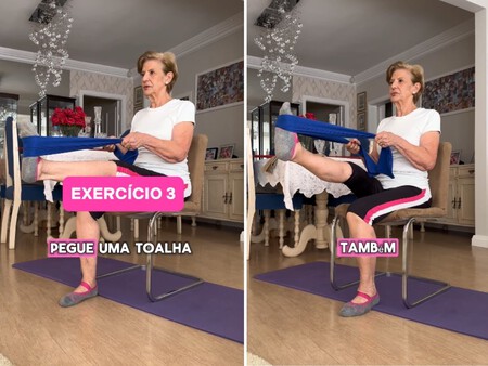 Levantamiento Pierna Toalla