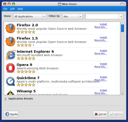 Wine Doors, instalando aplicaciones de Windows de forma fácil en Linux