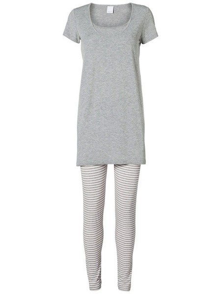 pijama premamá de rayas de Mamalicious