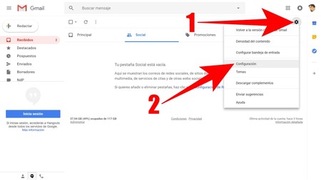 Configuracion Gmail