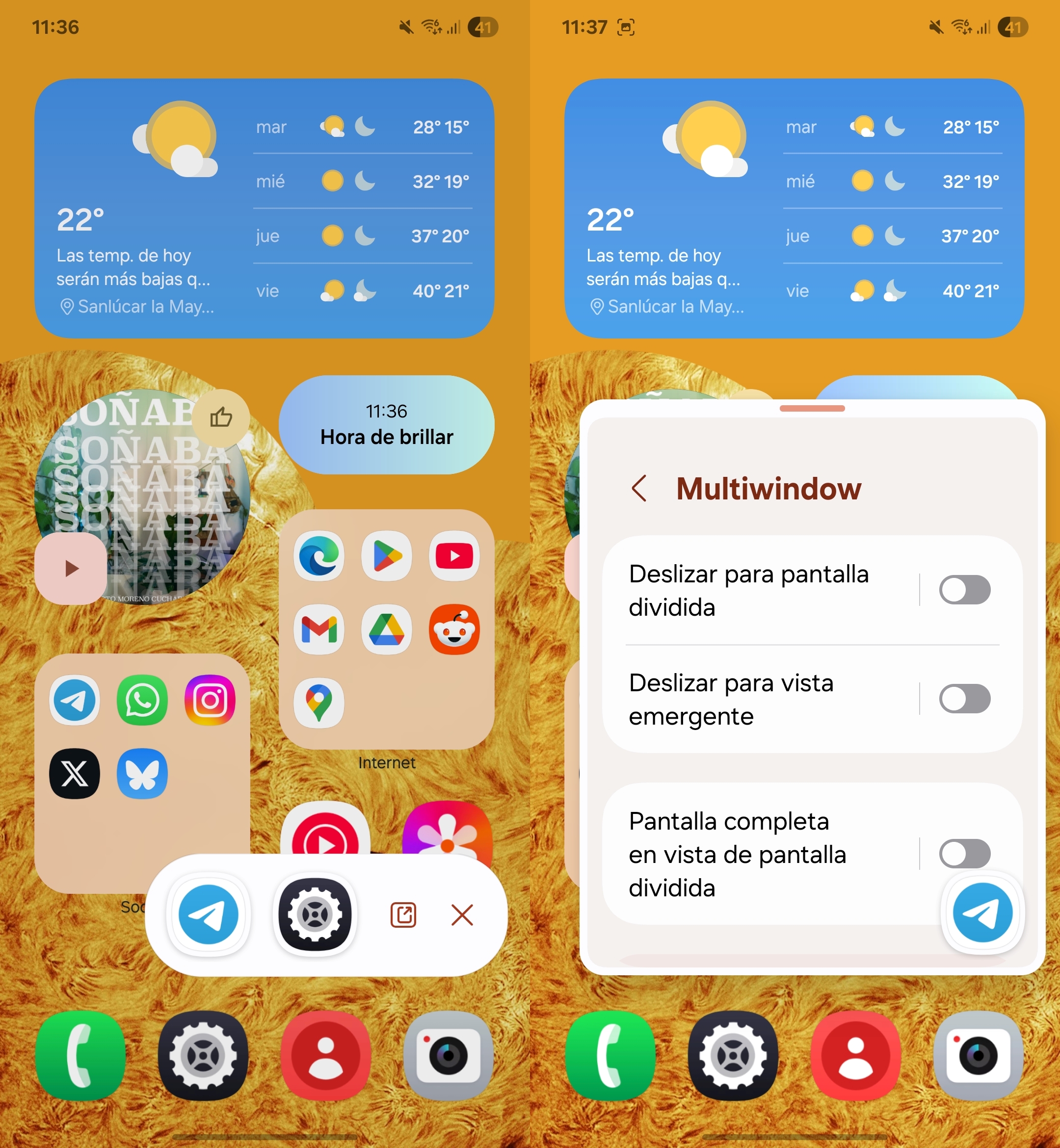 One Ui 7 Vista Emergente
