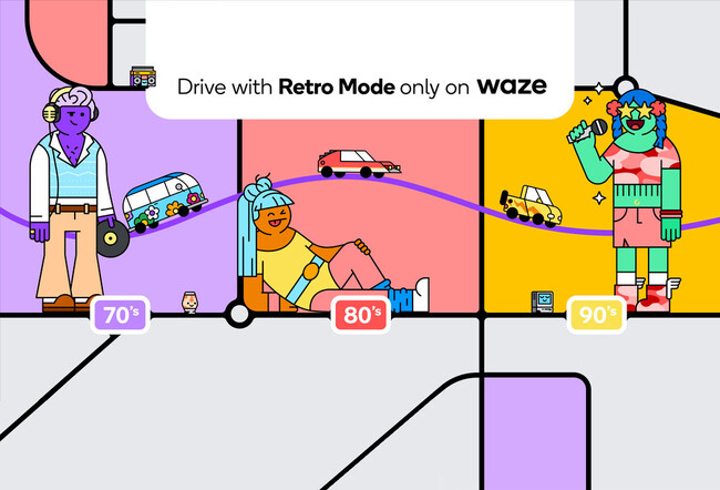 Waze Modo Retro