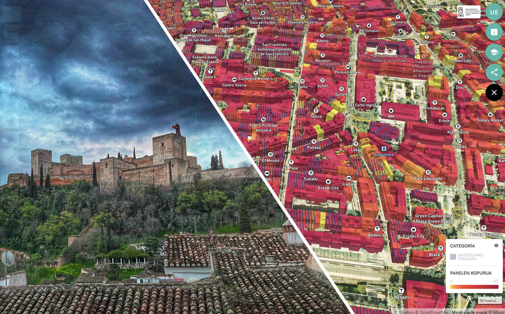 No en todas las casas compensa poner placas solares: Granada publica un mapa gratis para salir de dudas