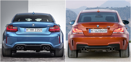 BMW M2 vs Serie 1 M Coupé: comparativa visual