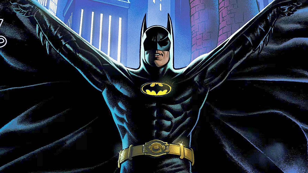 El traje del Batman de Tim Burton es épico, pero siempre llevaba zapatillas de deporte. Literalmente