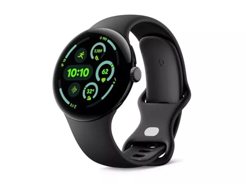 Google Pixel Watch 3 (45 mm) - Caja en Color Negro Mate - Correa en Color obsidiana - Wi-Fi
