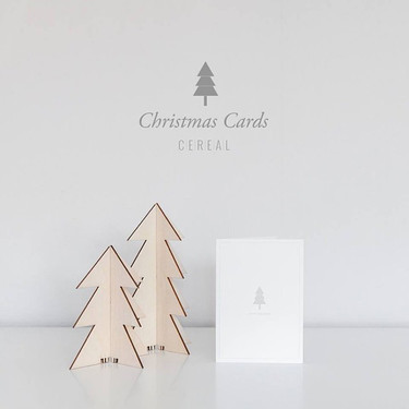 Las tarjetas navideñas más minimalistas 