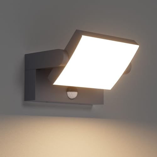 Klighten 24W Apliques LED Exterior con Sensor de Movimiento