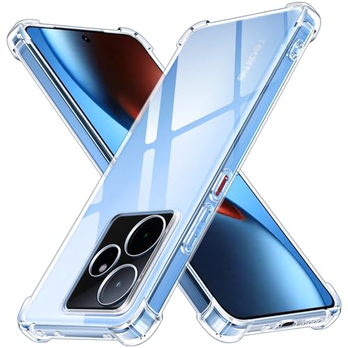 ivoler Funda HD Clara para Realme GT 7 / Realme GT 7T, Carcasa Protectora Antigolpes Antiarañazos Transparente con Cojín Esquina Parachoques, Suave TPU Silicona Caso Delgada Bumper Case