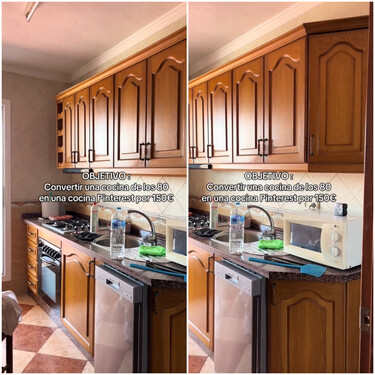 Así ha quedado la reforma sin obras de esta cocina de los 80: ahora es todo un espacio Pinterest por solo 150 euros 