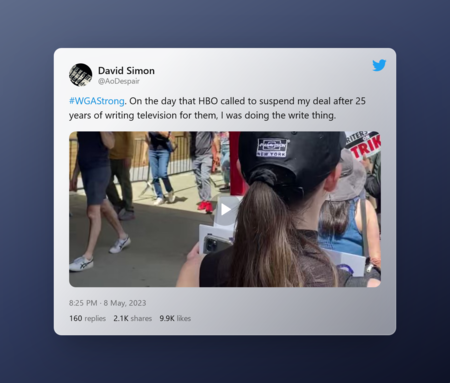 Tweet By David Simon