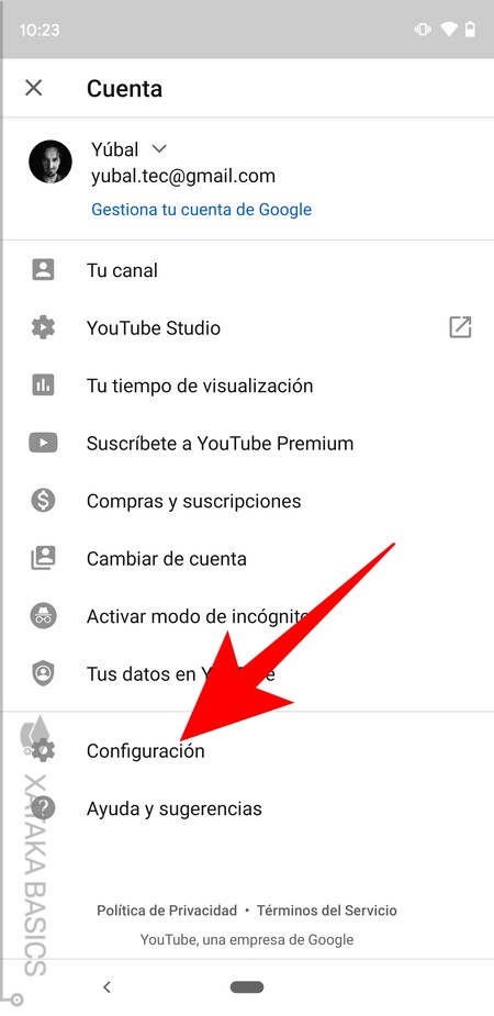 Configuraciones de Android