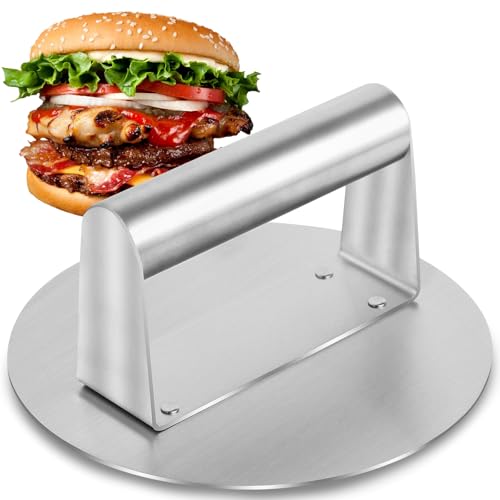 Smash burger de acero inoxidable
