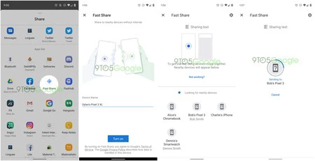 「Fast Share」の仕組みの概要 - 画像: 9to5Google
