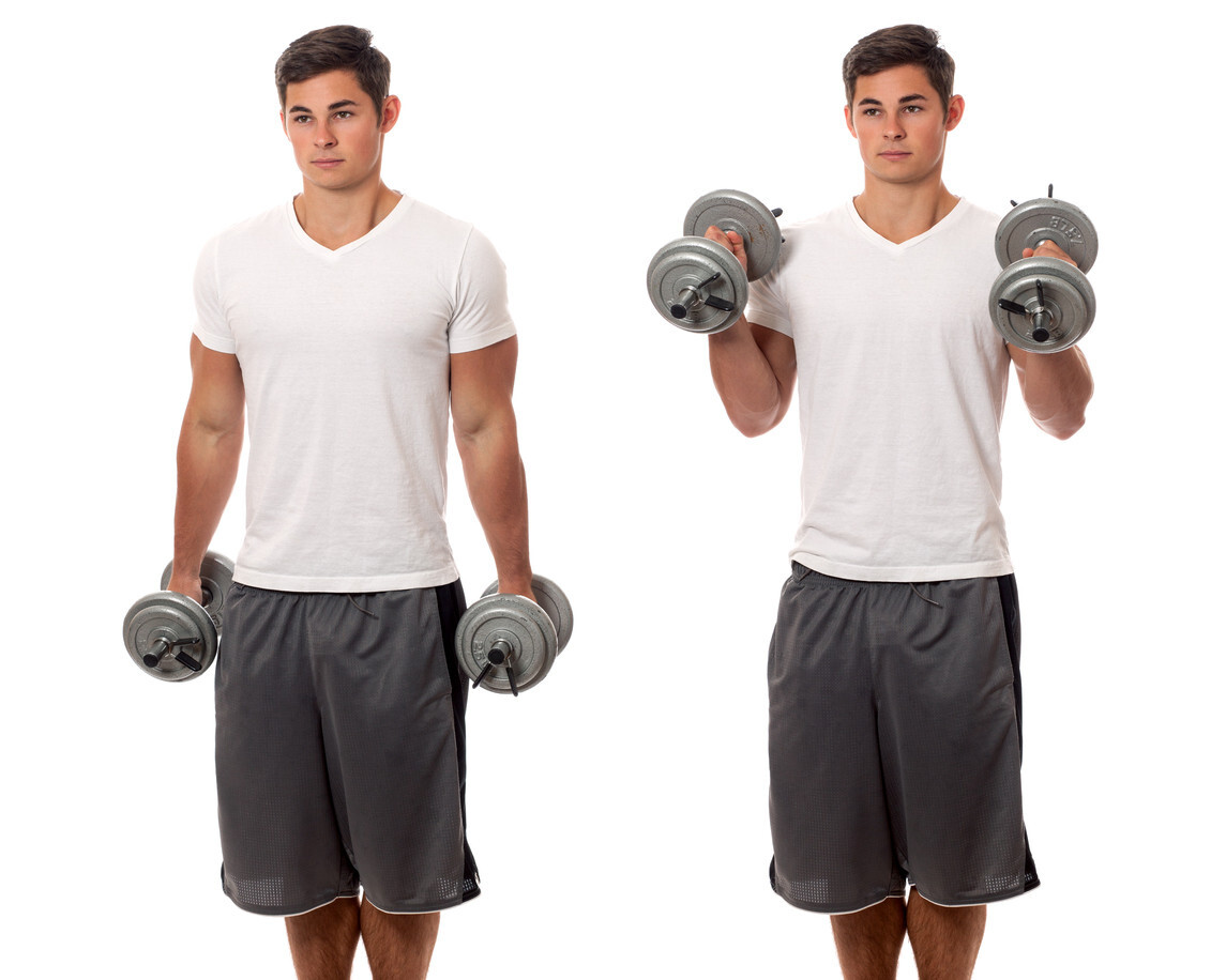 Accesorios Para Gym Mancuernas Como Hacer Curl De Biceps Con