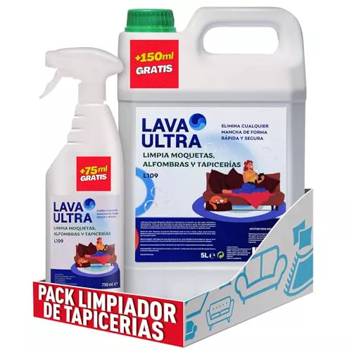 LavaUltra L109 Limpiador para Moquetas y Tapicerías, 5 Litros+750ml