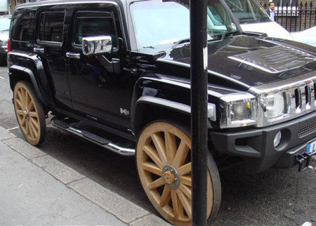 Hummer H3 Wood Wheels