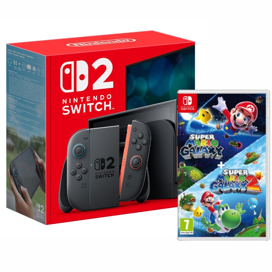 Nintendo Switch 2 + Super Mario Galaxy 1 and 2