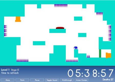 'This Is The Only Level'. Original juego en flash que no miente con su título