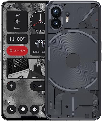 Nothing Phone (2): 256GB+12GB RAM, Glyph Interface, Nothing OS 2.0, cámara doble 50MP, OIS,pantalla LTPO OLED 6,7”, batería 4700 mAh, resistente al agua IP54, Android Móvil libre , Gris oscuro