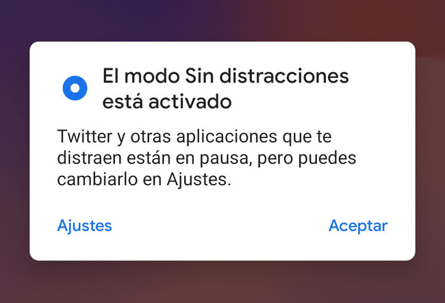 Modo Sin Distracciones