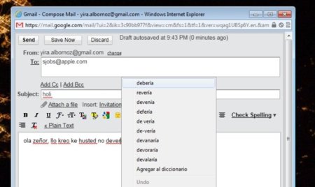 Speckie, corrector ortográfico para Internet Explorer 9