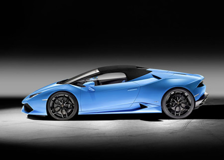 Lamborghini Huracain Spyderlp 610 4 Side View Closed
