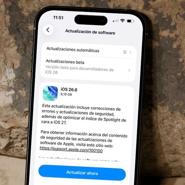 Apple lanza oficialmente iOS 26.6. Parece una actualización menor, pero puede ser crucial para que iOS 27 vaya bien en tu iPhone 