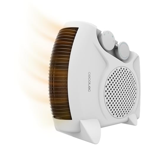 Cecotec Calefactor Eléctrico Bajo Consumo ReadyWarm 2000 Max Dual White