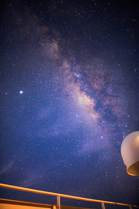 Milky Way And Satellite Radome