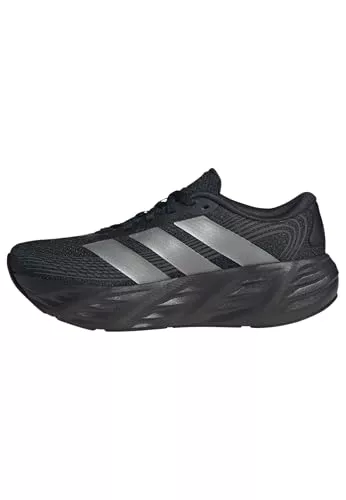 adidas Mujer Galaxy 8 Running Shoes, Core Black/Iron Met./Carbon, 39 1/3 EU