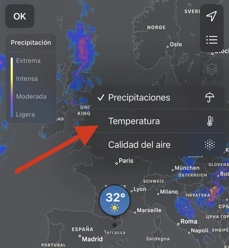 気温マップ天気iPhone