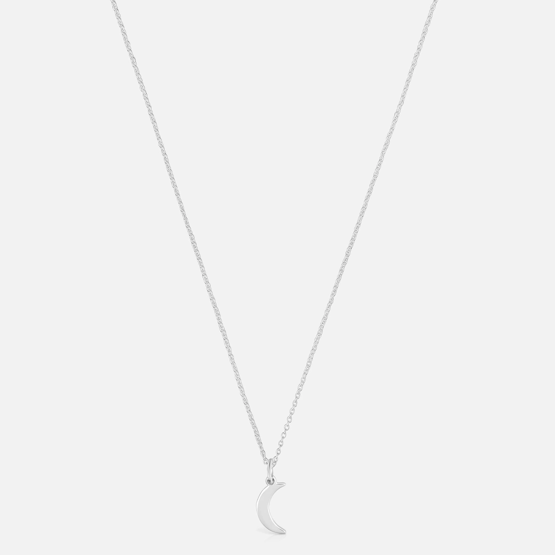 Cadena con colgante motivos corto luna de plata Plateado Tous