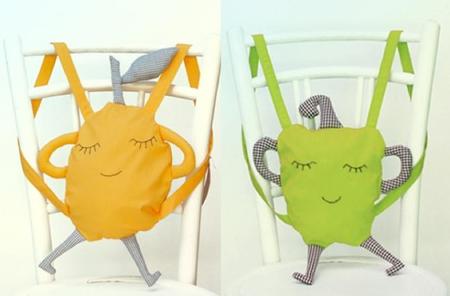 Divertidas mochilas limón y pimiento para los peques