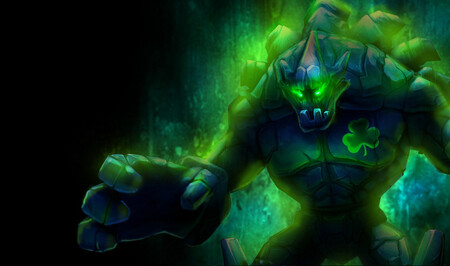 Splash Art Malphite Trebol