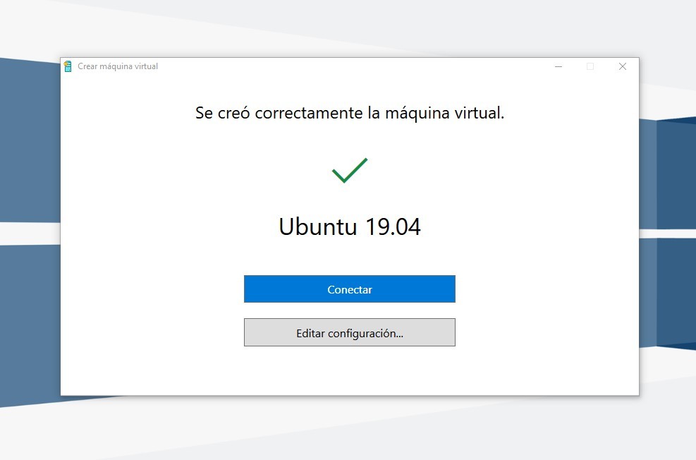 Finalización de la instalación de Ubuntu en Windows