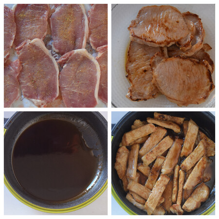 Filetes de lomo en salsa paso a paso