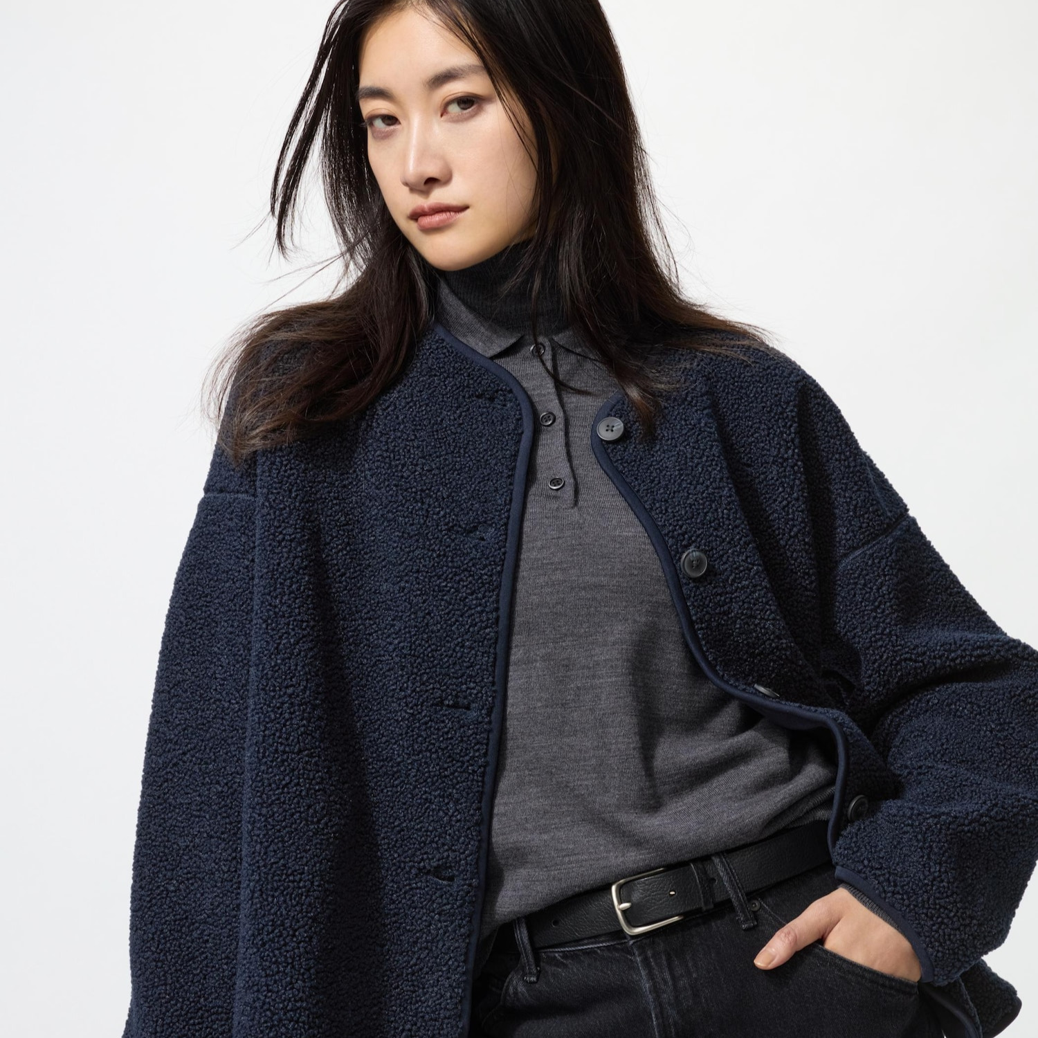 Cárdigan relax polar