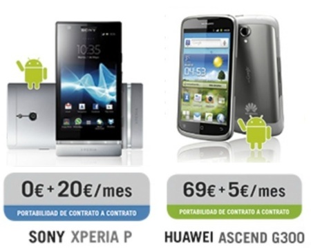 Sony Xperia P, Motorola Razr Maxx y Huawei Ascend G300 entre las novedades de Yoigo para junio