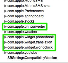 Nuevos widgets descubiertos en el firmware del iPhone