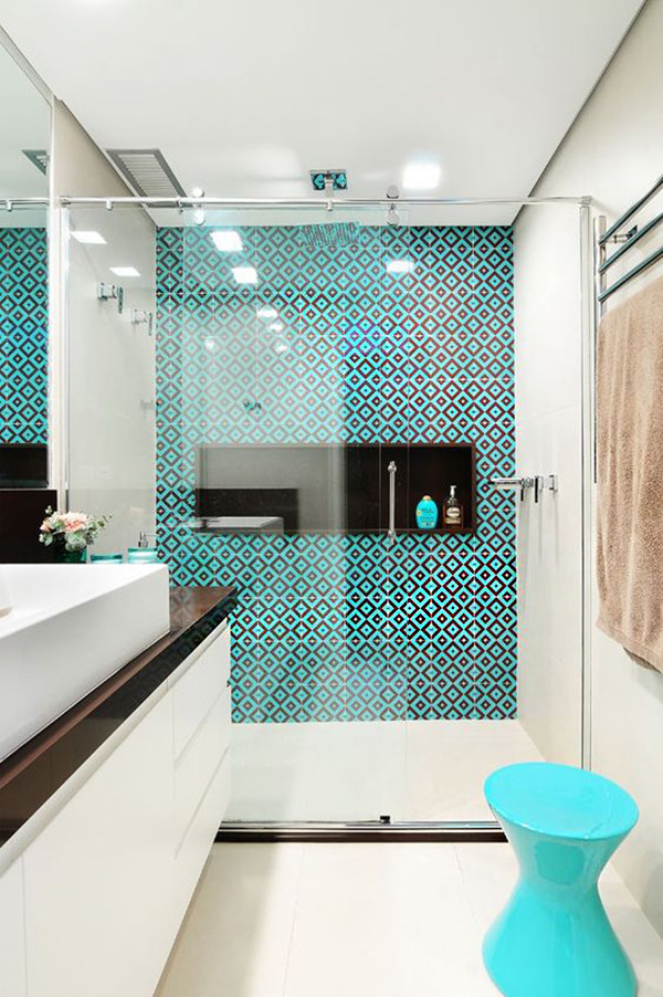 17 ideas para decorar el baño con color turquesa