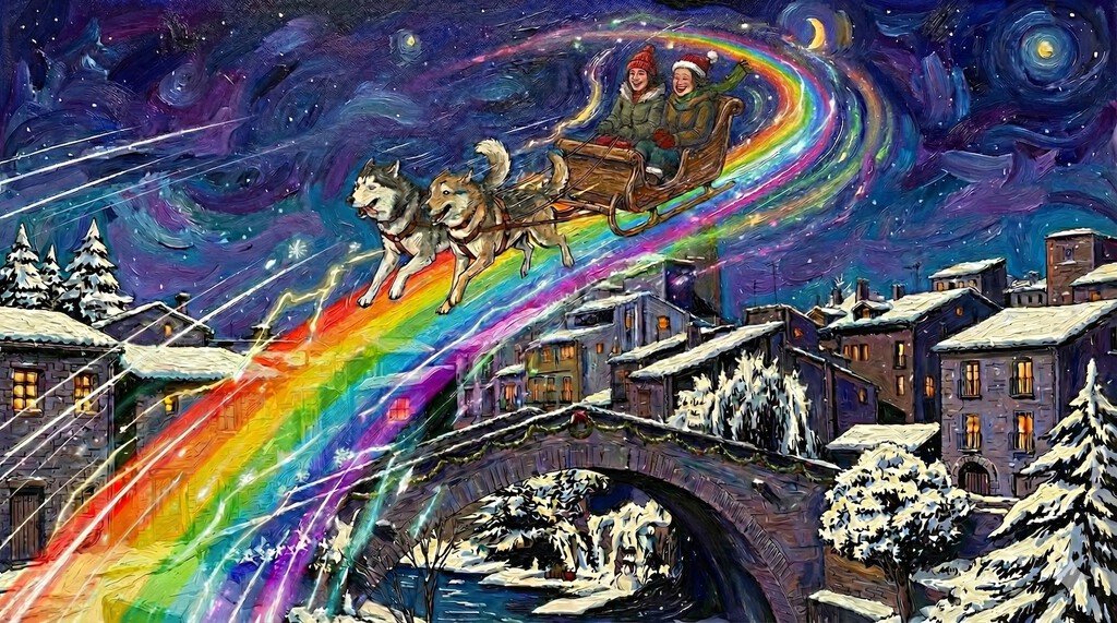 Esta Navidad haré los Christmas con Nano Banana. Es increíble lo únicas y diferentes que hace las felicitaciones con un par de prompts