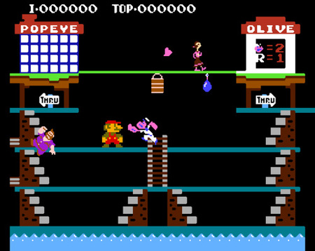 El 'Donkey Kong' que dió vida a Super Mario podría haber sido un juego sobre Popeye